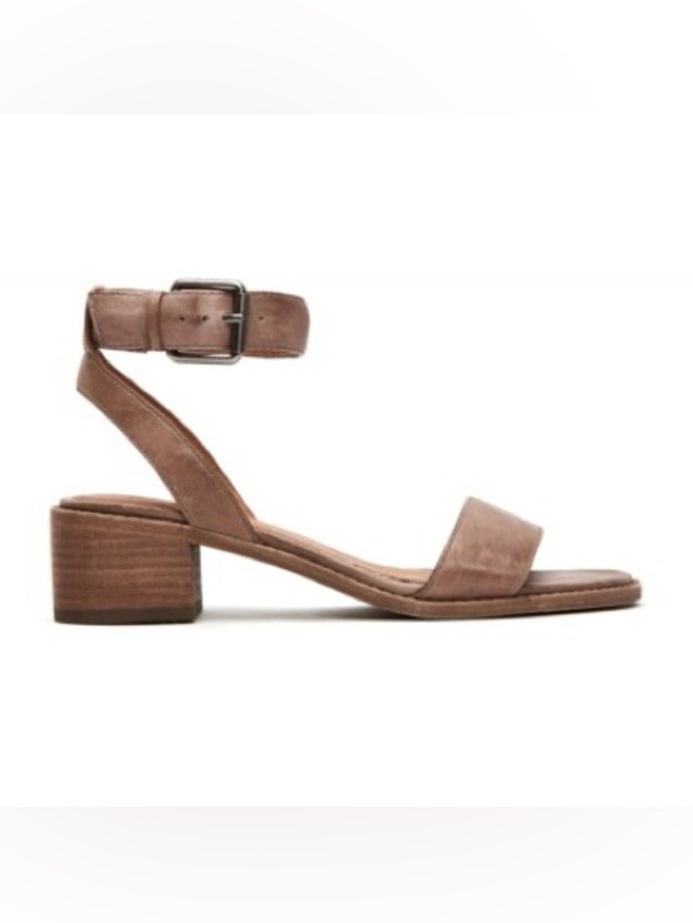 Frye Cindy 2-Piece Leather Sandals Gray Brown Women Size 7
